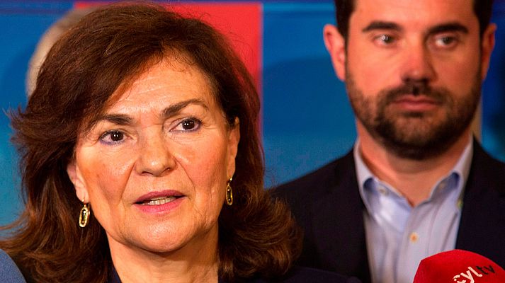 Telediario 1 - Calvo: "La violencia hay que rechazarla siempre, pero todos hemos de ayudar un clima de respeto"