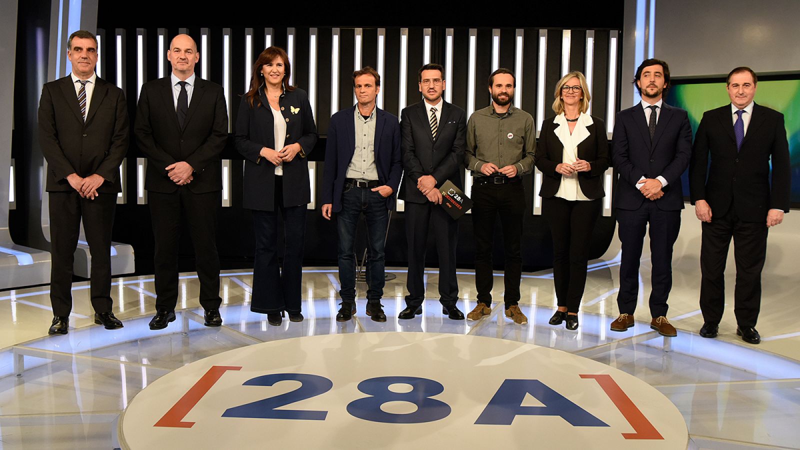 Debate catalán en TVE: Minuto final de los candidatos