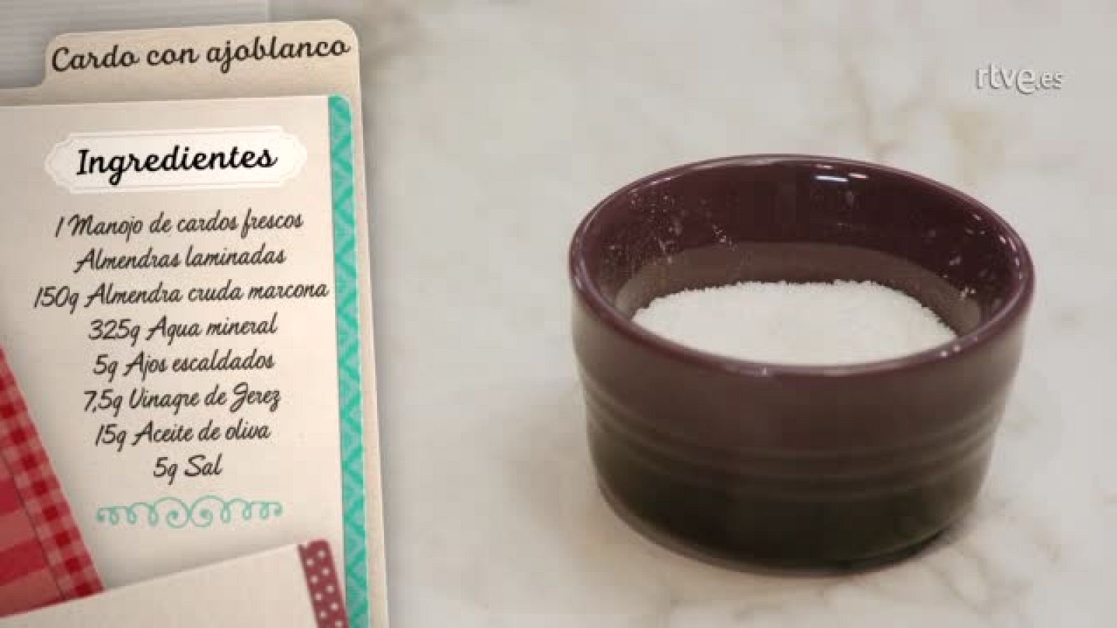 "Cardos con ajoblanco" de Dani García | Ver