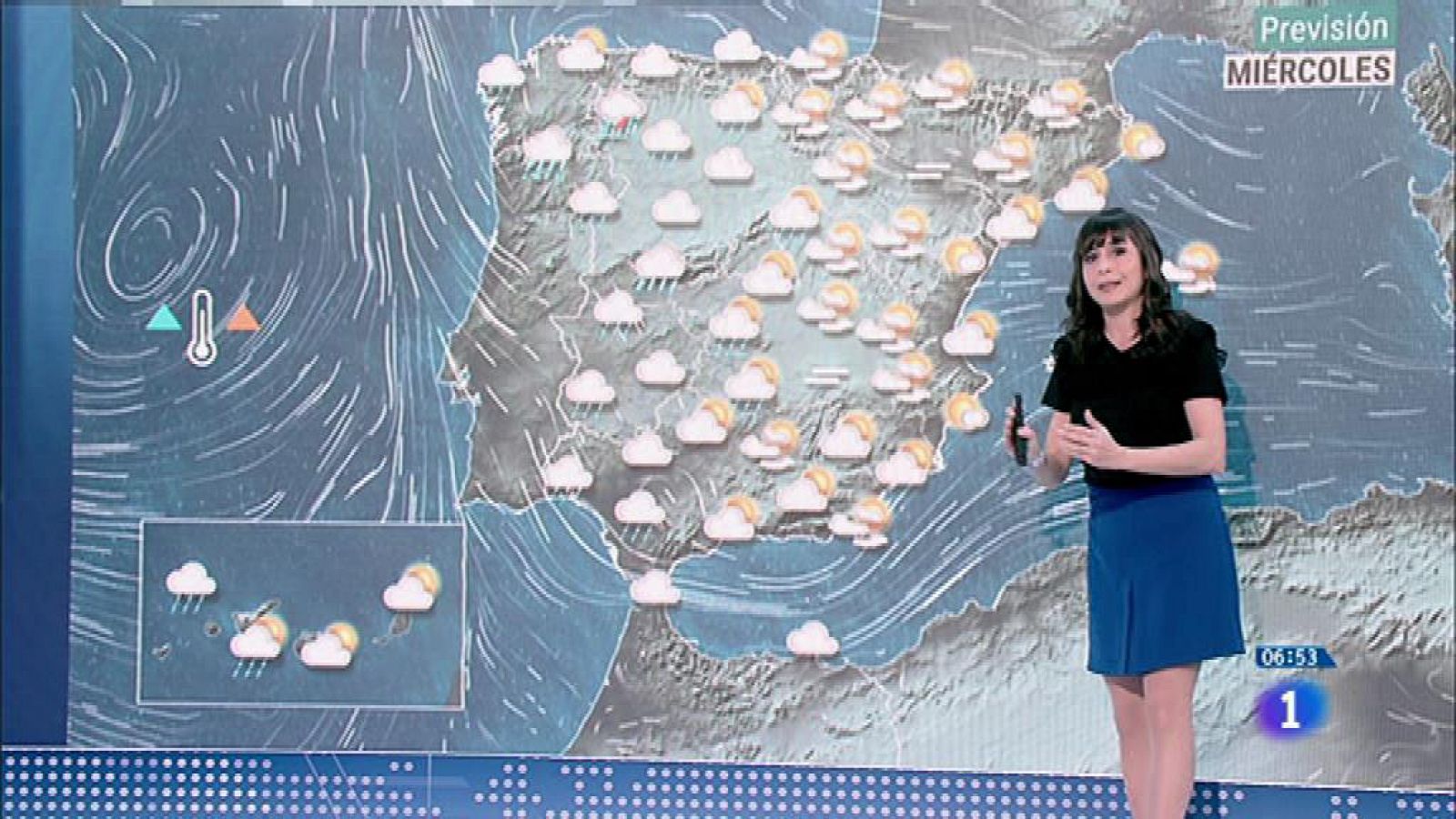 Tiempo: Hoy, temperaturas en descenso en el tercio occidental y área mediterránea - RTVE.es
