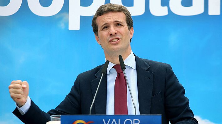 Telediario 1 - Casado y Rivera, dispuestos a debatir dos veces con Sánchez