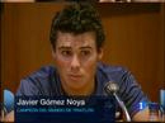 Telediario 1 - El regreso de Gómez Noya