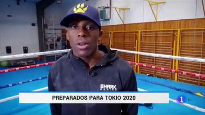 Telediario 1 - El boxeo español, listo para Tokio 2020