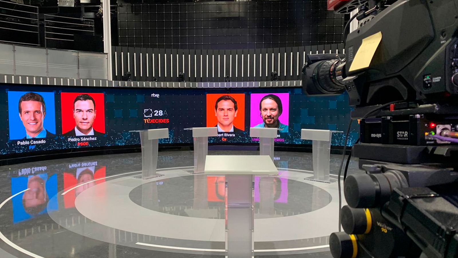 Los candidatos se enfrentan a su primer gran debate electoral a cuatro este lunes a las 22:00 en RTVE