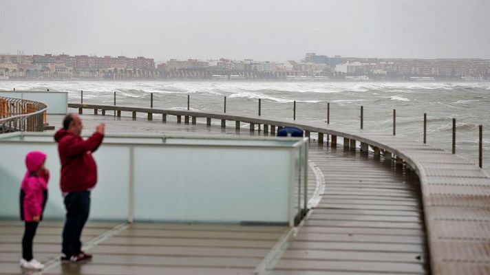 Fuertes lluvias en el sureste peninsular y Melilla