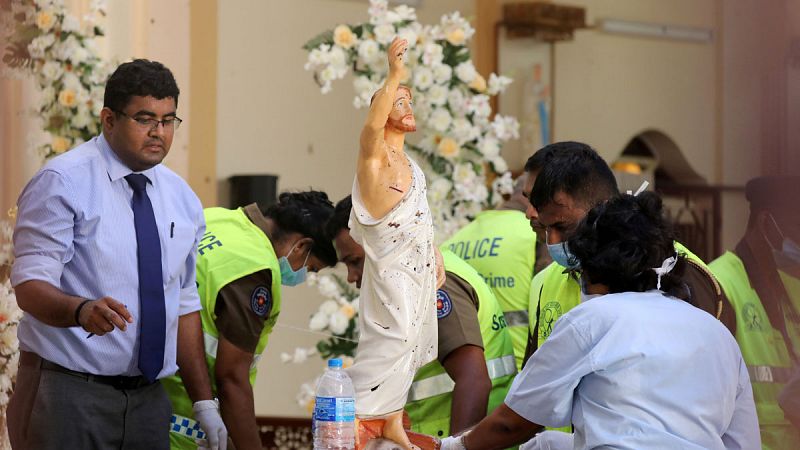 Sri Lanka atribuye los atentados a un grupo islamista local