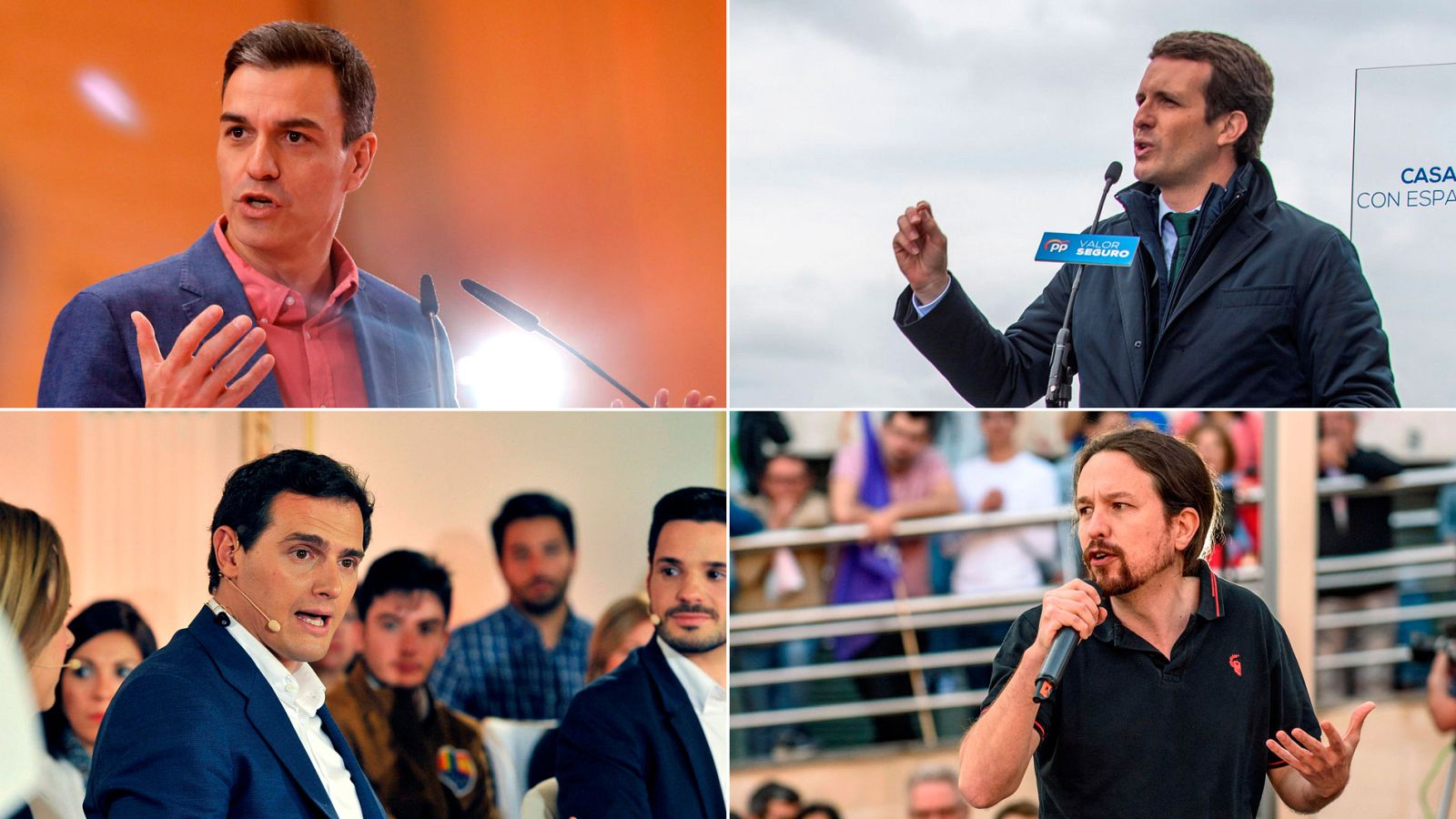 El debate electoral de RTVE enfrenta a cuatro oradores experimentados 