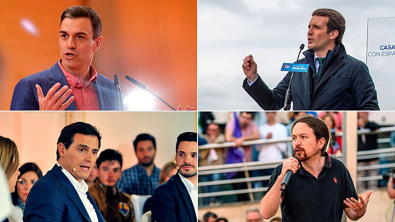 El debate electoral de RTVE enfrenta a cuatro oradores experimentados 