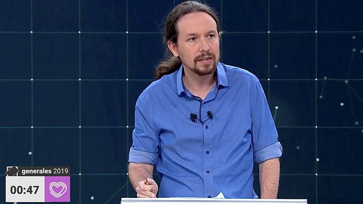 Pablo Iglesias: "Discutamos las propuestas que tenemos sin insultos y sin monólogos"