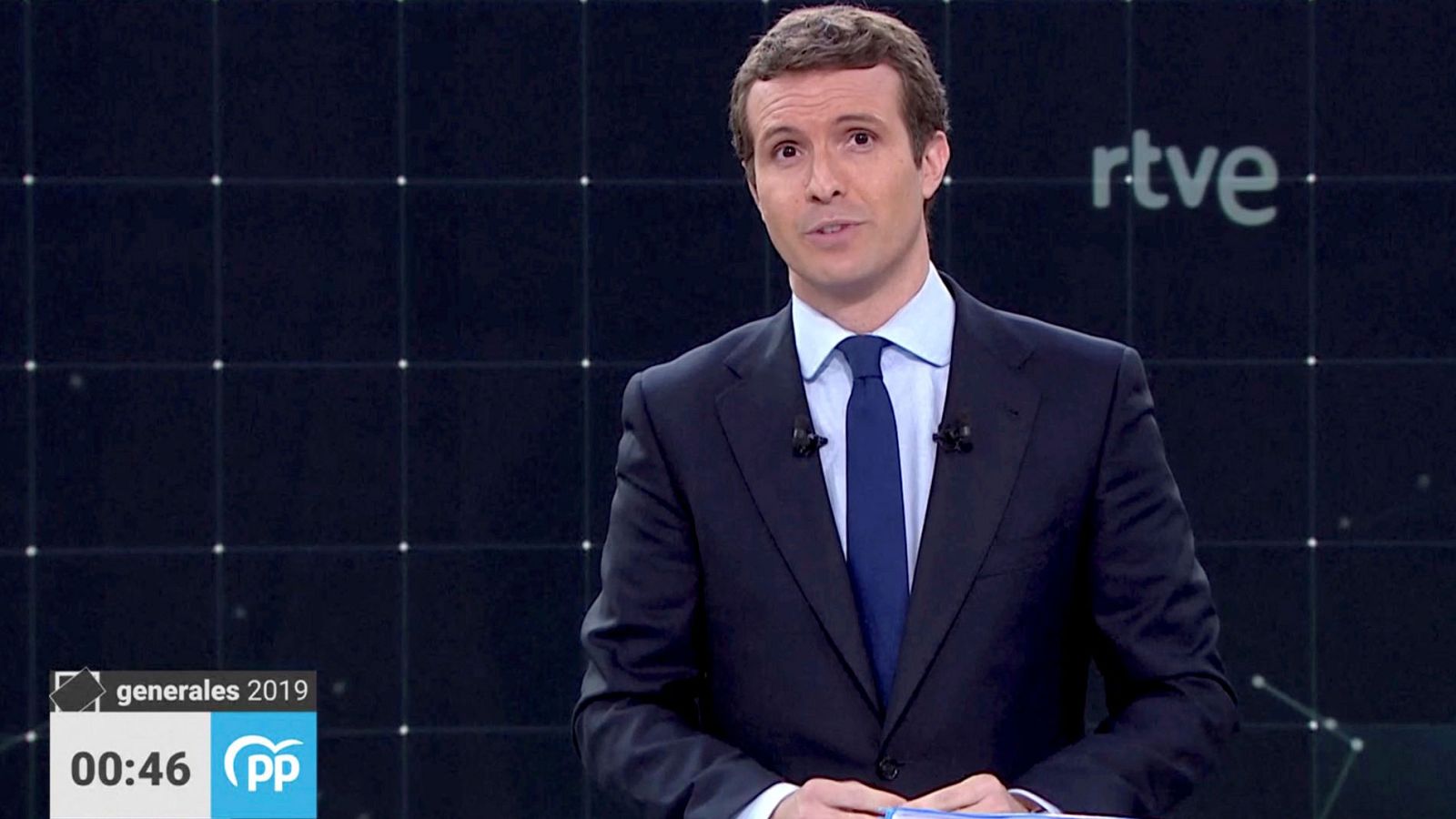 Casado, en su minuto de oro: "Pido el voto para trabajar por usted, por España".