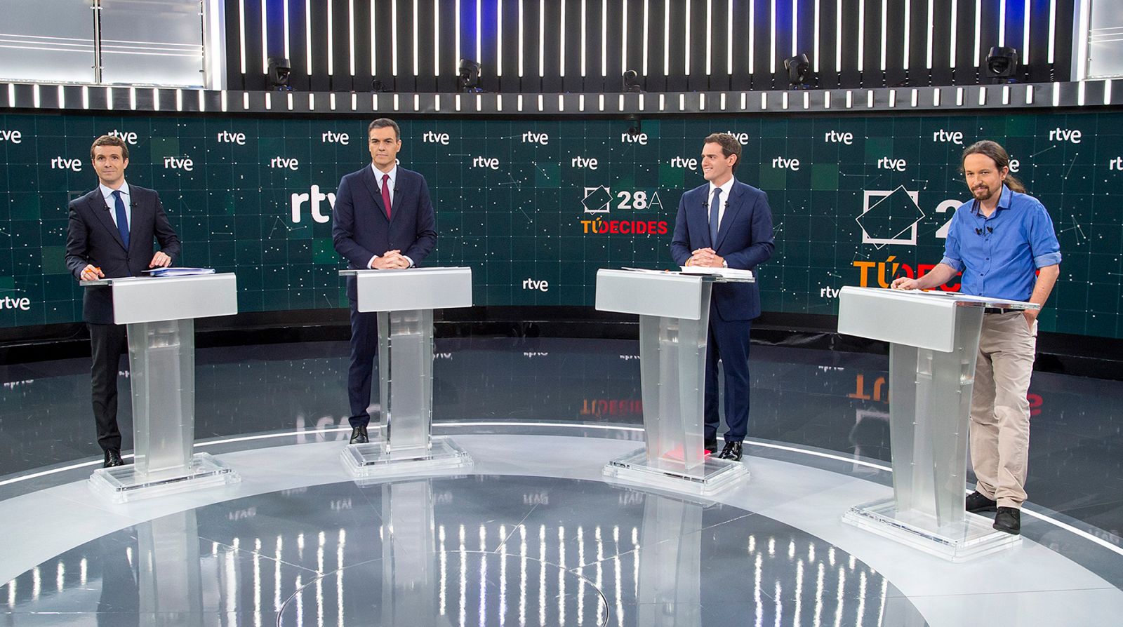 Debate Electoral | Minuto de oro de Casado, Iglesias, Rivera y Sánchez