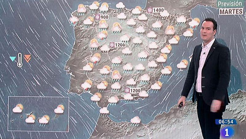 Lluvias y chubascos en casi toda España por un frente atlántico