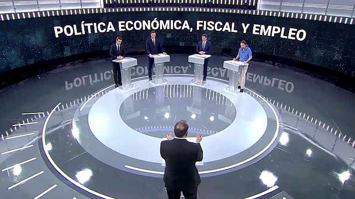 Telediario 1 - La verificación del debate a cuatro en RTVE