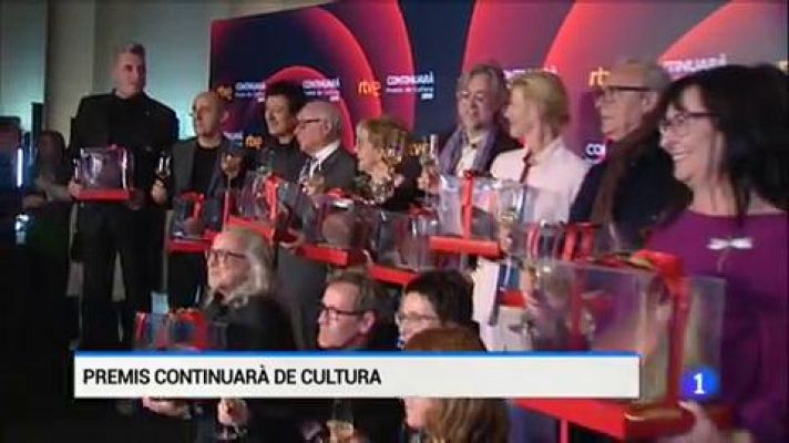 L'Informatiu - RTVE Catalunya lliura els Premis Continuarà de cultura 2019