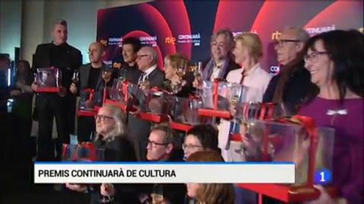 RTVE Catalunya lliura els Premis Continuarà de cultura 2019