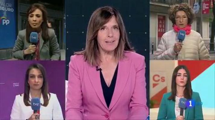 Telediario 1 - Reacciones en los partidos tras el debate en RTVE