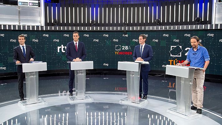 Telediario 1 - Los expertos analizan el lenguaje no verbal de los candidatos durante el debate