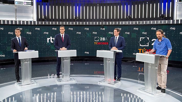 Telediario 1 - Los expertos analizan el lenguaje no verbal de los candidatos durante el debate