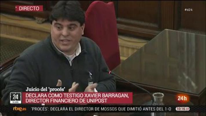 Informativo 24h - Un exdirectivo de Unipost atribuye a "errores" de ellos que se emitieran y anularan facturas a la Generalitat en un mismo día