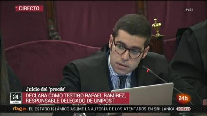 Un exjefe de Unipost confirma que le dijeron que había que dar "prioridad" al encargo de la Generalitat