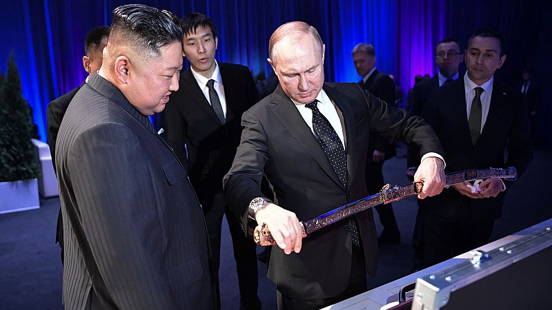 Putin recibe a Kim Jong-un en Vladivostok 