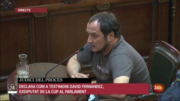  - David Fernandez s'inculpa de desobeir el Tribunal Constitucional