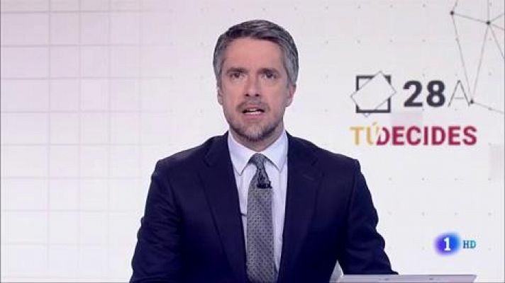 Telediario 1 - Los candidatos valencianos cierran la campaña con un escenario abierto y fragmentado