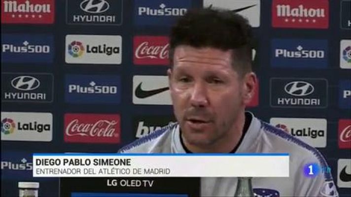 Telediario 1 - Simeone: "Ser segundos no es ni frustración ni fracaso"