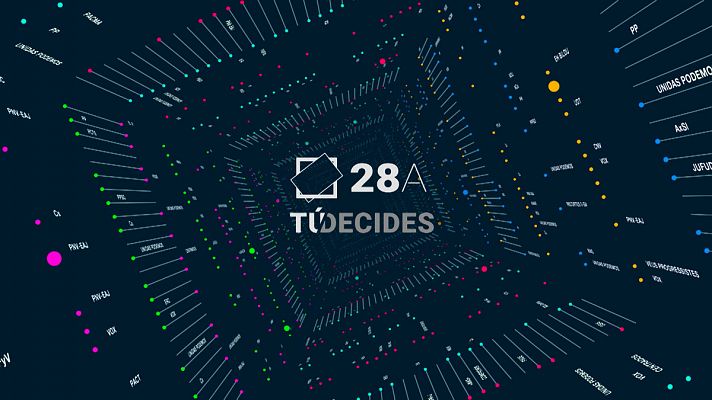 Telediario 1 - Gran despliegue informativo en RTVE el 28A, con un sondeo al cierre de los colegios y el escrutinio en tiempo real