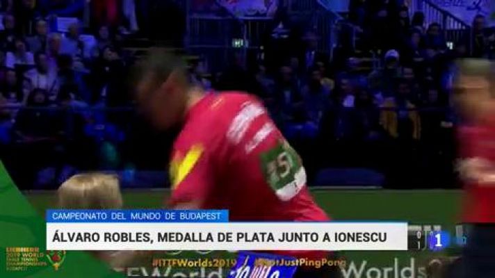 Álvaro Robles y Ovidiu Ionescu consiguen la plata en el Mundial de tenis de mesa