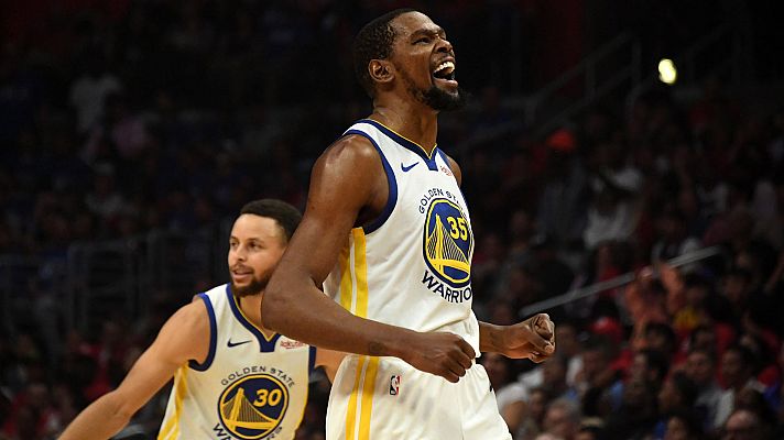 Telediario 1 - Los Warriors pasan ronda con 50 puntos de Kevin Durant