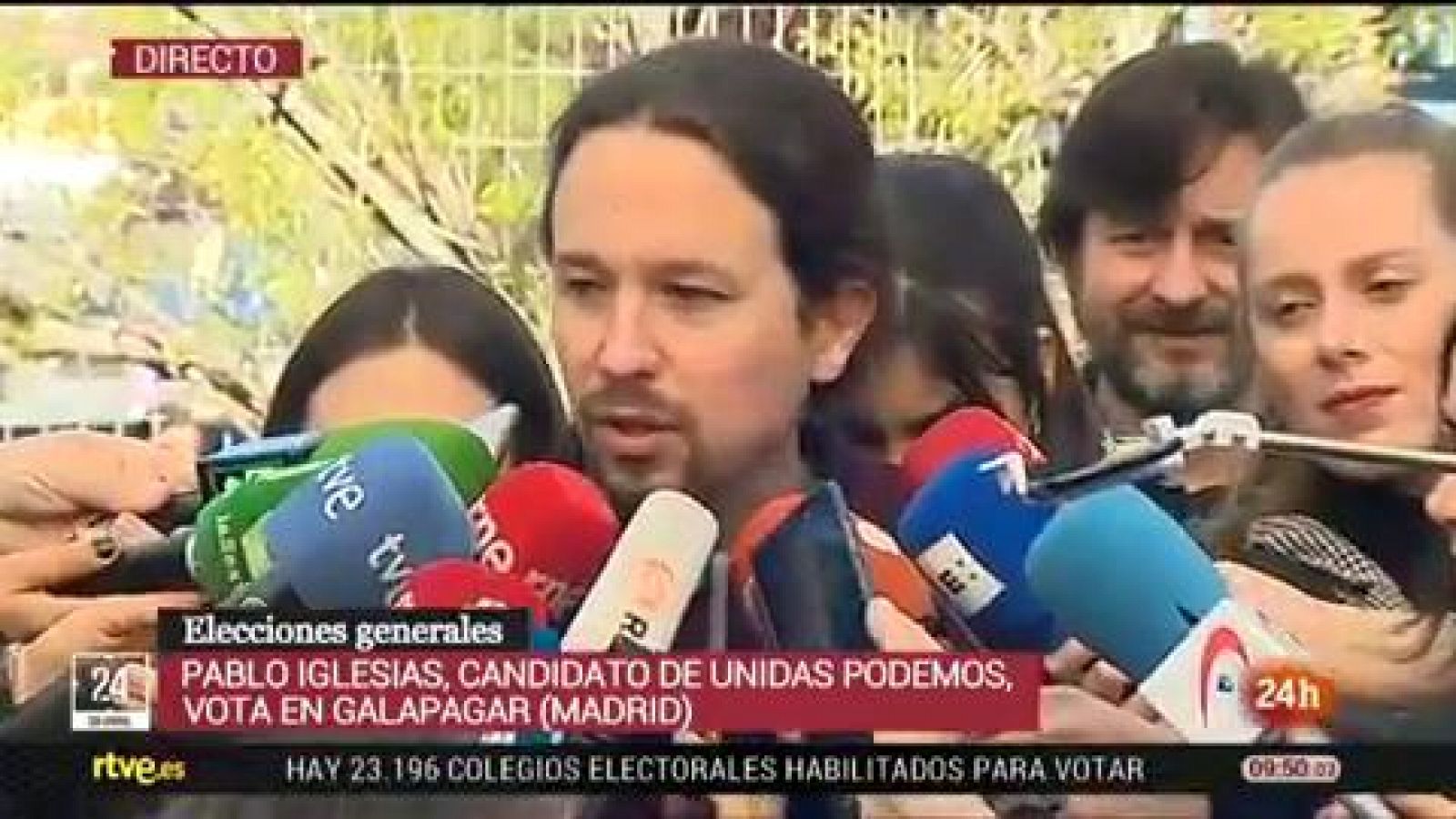 Elecciones generales 2019 | Pablo Iglesias vota en Madrid: "Ojalá la participación sea muy alta"