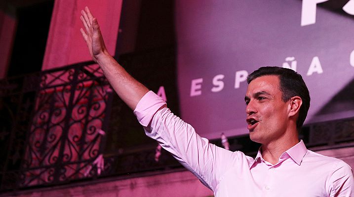 Telediario 1 - El PSOE vuelve a ganar las elecciones después de dos intentos frustrados de Sánchez y una moción de censura ganada