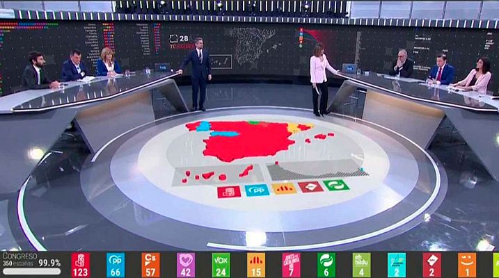 Telediario 1 - RTVE consigue su mejor dato en una noche electoral desde las generales de 2011