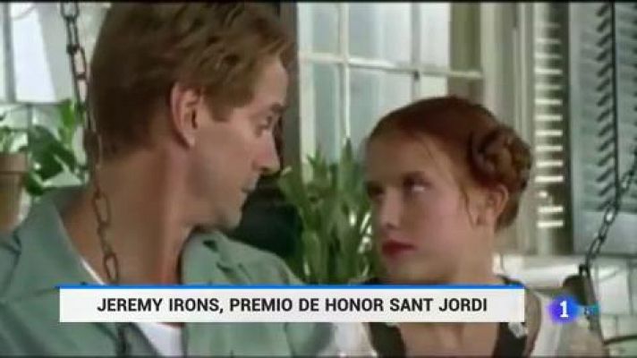 Telediario 1 - Jeremy Irons recibe el Premio de Honor de Cinematografía Sant Jordi de RNE