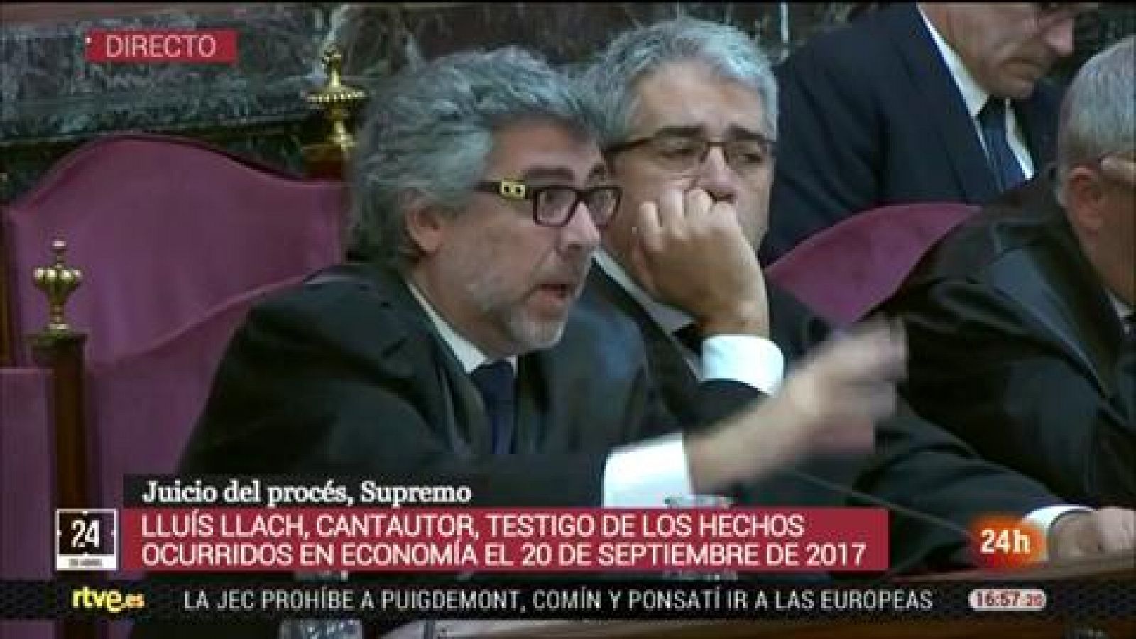 Juicio procés: Lluís Llach relata cómo Cuixart y Sànchez le pidieron que colaborara para hacer un cordón de seguridad a los coches
