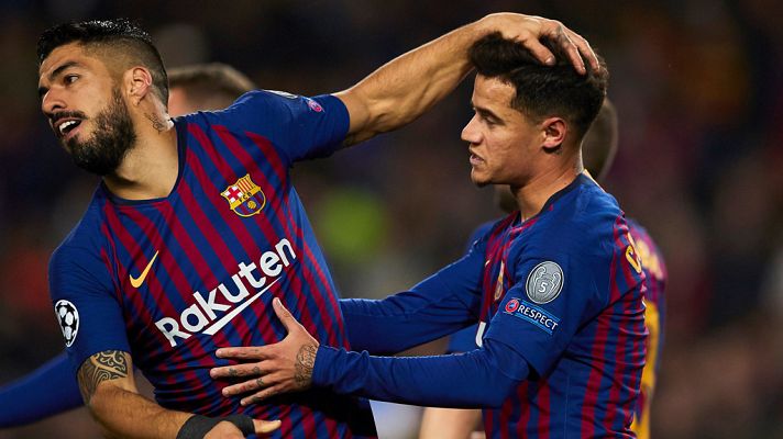 Telediario 1 - Luis Súarez y Coutinho se enfrentarán a su ex equipo en Champions