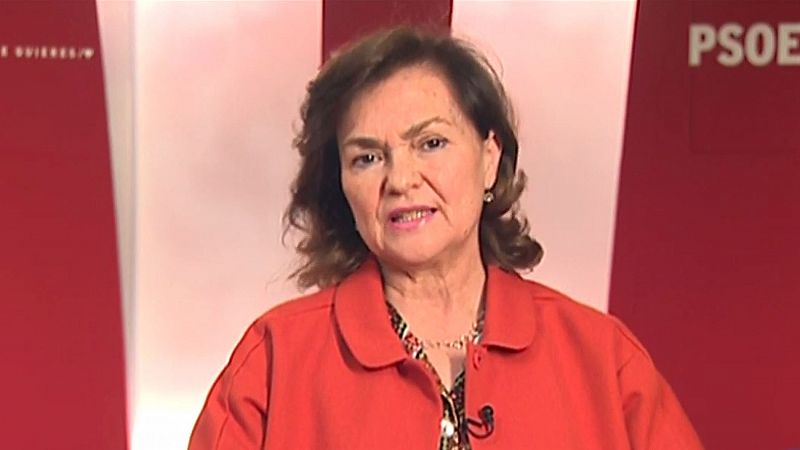 Carmen Calvo: "Queremos gobernar con nuestra propia fuerza, sin poner vetos a nadie"