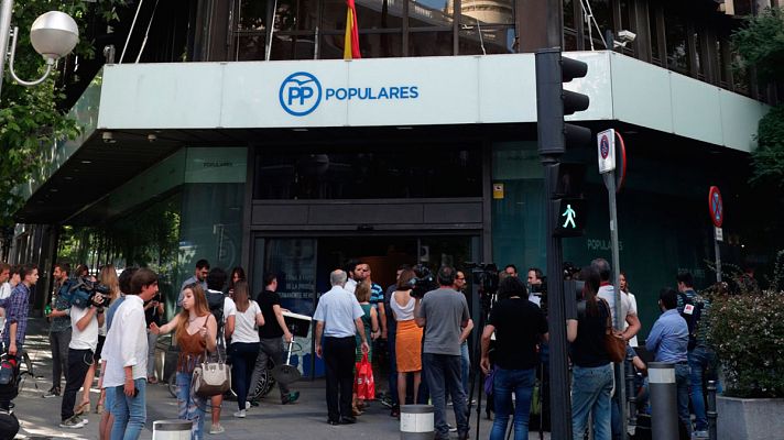 Telediario 1 - El PP ve reducidos sus ingresos por los malos resultados
