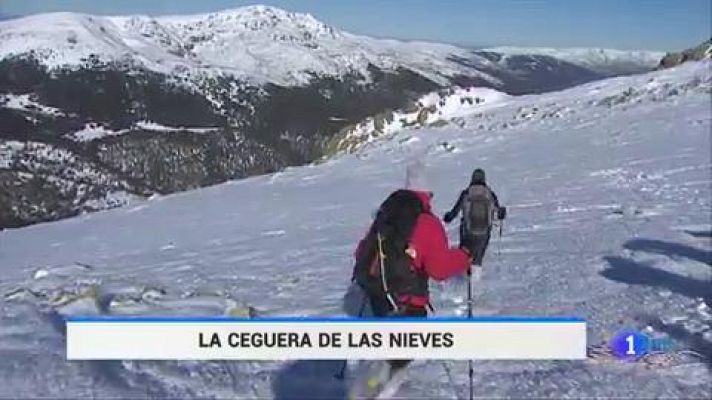 Telediario 1 - La 'ceguera de las nieves', una lesión con fácil prevención que puede provocar la pérdida de visión