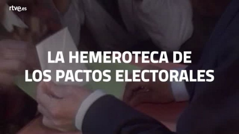 Hemeroteca de los pactos electorales en Espaa