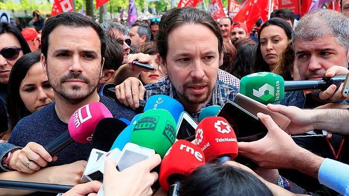 Iglesias plantea como "imprescindible" entrar en el gobierno de Sánchez y le afea haber citado primero a la "derecha"