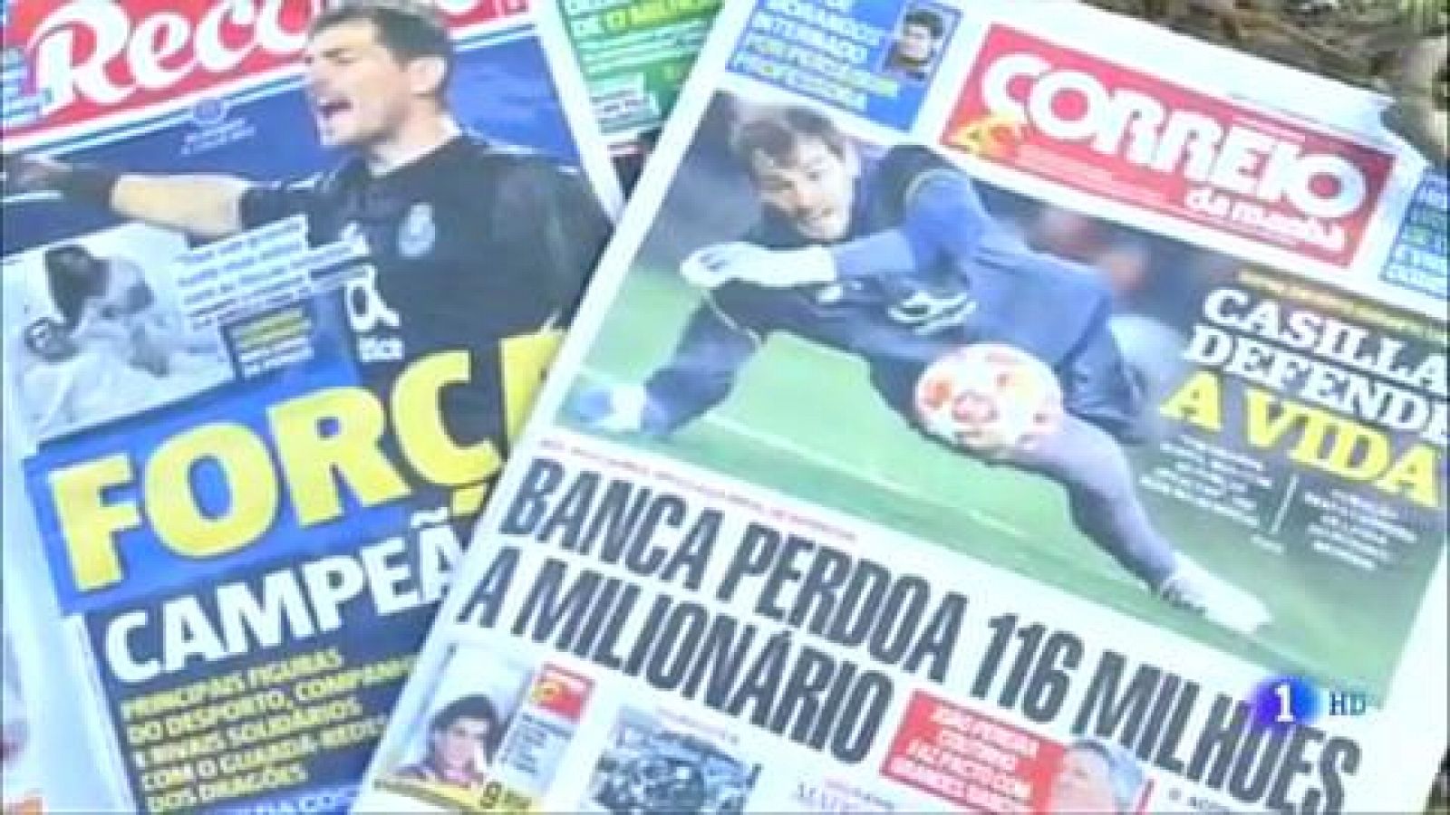 Telediario 1: Portugal, pendiente de Iker Casillas | RTVE Play
