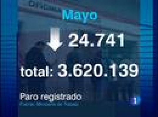 24 mil setecientos parados menos