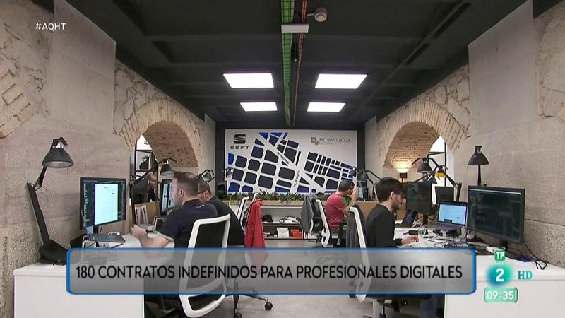 180 contratos indefinidos para profesionales digitales