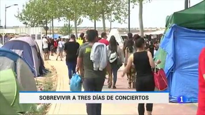 Telediario 1 - El Viña Rock recibe miles de visitantes