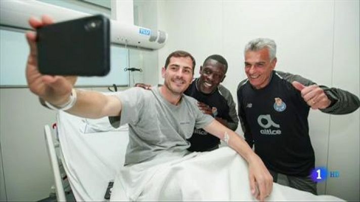 Telediario 1 - Emotivo mensaje de Víctor Valdés a Iker Casillas