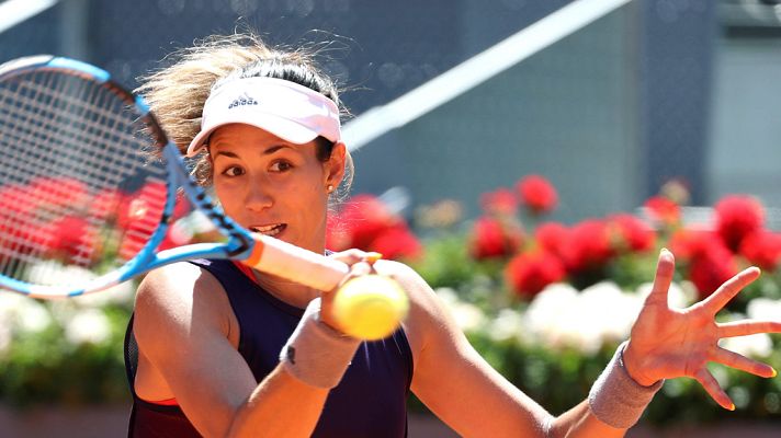 Telediario 1 - Garbiñe Muguruza, en su partido ante Martic