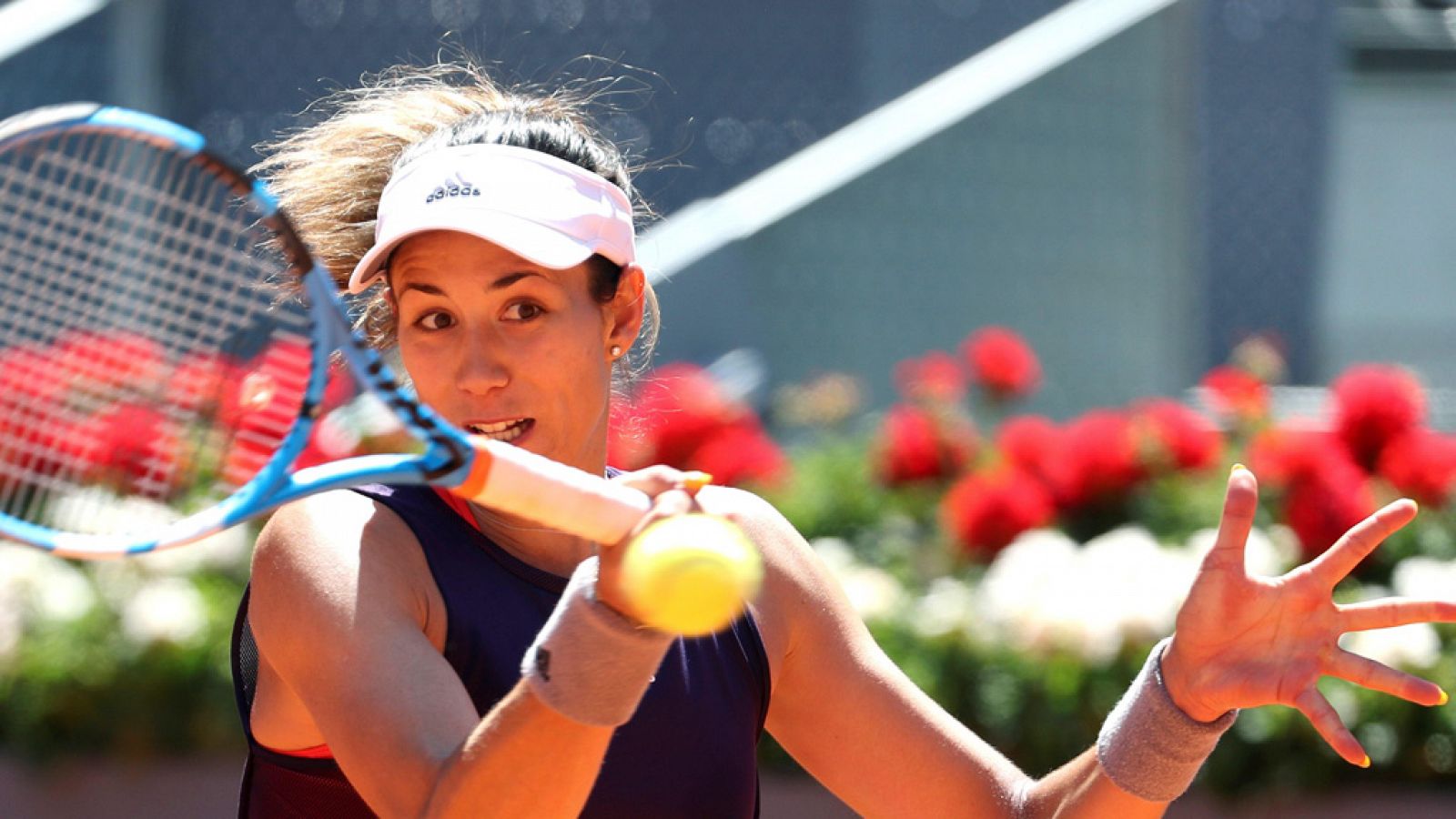 Garbiñe Muguruza, en su partido ante Martic