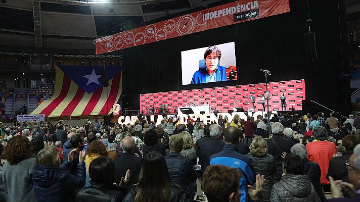 Telediario 1 - El Supremo devuelve la decisión sobre Puigdemont al juzgado Contencioso-Administrativo pero ve legal su candidatura